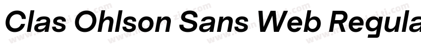 Clas Ohlson Sans Web Regular字体转换